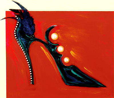 ''Paradiesvogel'' - 2003 - 24 x 30 cm