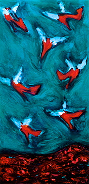 ''Unknown Flying Highheels'' - 2003 - 100 x 50 cm